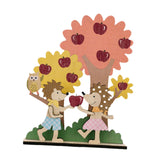 Fall Thanksgiving Wood Tree Ornament Wood for Door Yard Living Room Festival Style A