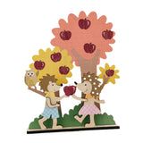 Fall Thanksgiving Wood Tree Ornament Wood for Door Yard Living Room Festival Style A