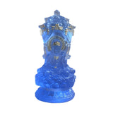 Buddha Sculpture Ideal Gifts Desktop Figurine for Festival Bedroom Bookshelf Blue