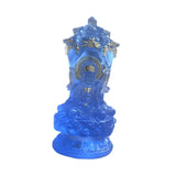 Buddha Sculpture Ideal Gifts Desktop Figurine for Festival Bedroom Bookshelf Blue