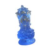 Buddha Sculpture Ideal Gifts Desktop Figurine for Festival Bedroom Bookshelf Blue