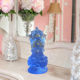 Buddha Sculpture Ideal Gifts Desktop Figurine for Festival Bedroom Bookshelf Blue
