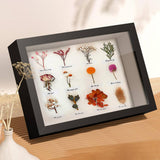 Shadow Box Frame Table Decoration Wall Decor Picture Frame for Dried Flowers Black