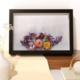 Shadow Box Frame Table Decoration Wall Decor Picture Frame for Dried Flowers Black