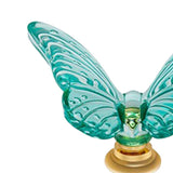 Maxbell 4 Pieces Cabinet Handles Butterfly Design Cabinet Knobs for Dresser Cupboard Green