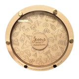 Piggy Bank Clear Window Decorative Adults Kids Gift Round Adventure Fund Jar 15cm