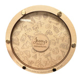 Piggy Bank Clear Window Decorative Adults Kids Gift Round Adventure Fund Jar 15cm