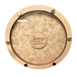 Piggy Bank Clear Window Decorative Adults Kids Gift Round Adventure Fund Jar 28cm