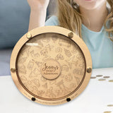 Piggy Bank Clear Window Decorative Adults Kids Gift Round Adventure Fund Jar 28cm