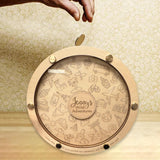 Piggy Bank Clear Window Decorative Adults Kids Gift Round Adventure Fund Jar 28cm