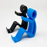 Stickman Phone Holder Home Ornaments Phone Stand for Office Household Travel Black