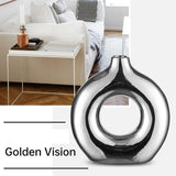 Porcelain Flower Vase Ideal Gift Decorative Vase for Tabletop Bedroom Indoor L