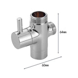 Maxbell Shower Head Diverter Valve Shower Arm Diverter Valve for Bathroom Home 2cm 2cm 2cm Silver