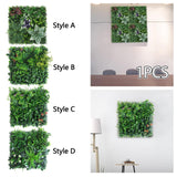Artificial Plant Wall Panel Greenery Wall Backdrop for Indoor Birthday Party Style A