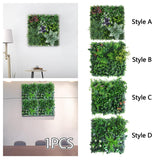 Artificial Plant Wall Panel Greenery Wall Backdrop for Indoor Birthday Party Style A
