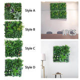 Artificial Plant Wall Panel Greenery Wall Backdrop for Indoor Birthday Party Style A