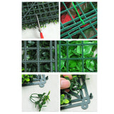 Artificial Plant Wall Panel Greenery Wall Backdrop for Indoor Birthday Party Style A