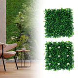Artificial Plant Wall Panel Fake Greenery Backdrop for Garden Indoor Outdoor Green