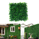 Artificial Plant Wall Panel Fake Greenery Backdrop for Garden Indoor Outdoor Green