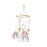 Maxbell Baby Crib Mobile Boho Toy Fashion Ceiling Ceiling Mobile for Girls Gift Room Pink