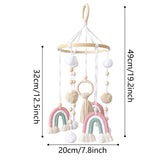 Maxbell Baby Crib Mobile Boho Toy Fashion Ceiling Ceiling Mobile for Girls Gift Room Pink