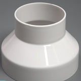 Maxbell Air Duct Adapter Duct Connector for Extractor Pipe Inline Ventilation System 180mm to 110mm
