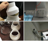 Maxbell Air Duct Adapter Duct Connector for Extractor Pipe Inline Ventilation System 180mm to 110mm