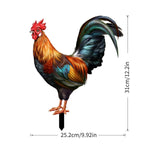 Decorative Garden Insert Hen Hen Animals Stakes for Pathway Farm Outdoor