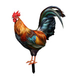 Decorative Garden Insert Hen Hen Animals Stakes for Pathway Farm Outdoor