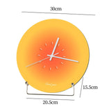 Wall Clock Nordic Mute Easily Hanging Table Clock for Kitchen Home Room style C
