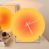 Wall Clock Nordic Mute Easily Hanging Table Clock for Kitchen Home Room style C