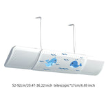 Scalable 20.4"-36" Air Conditioner Air Deflector Accessory Air Cooled Baffle Whale Pattern