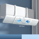 Scalable 20.4"-36" Air Conditioner Air Deflector Accessory Air Cooled Baffle Whale Pattern