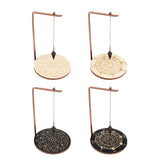 Maxbell Pendulum Display Stand Pendulum Holder Stand for Stones Living Room Tabletop Star Black