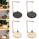 Maxbell Pendulum Display Stand Pendulum Holder Stand for Stones Living Room Tabletop Star Black