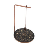 Maxbell Pendulum Display Stand Pendulum Holder Stand for Stones Living Room Tabletop Star Black