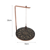 Maxbell Pendulum Display Stand Pendulum Holder Stand for Stones Living Room Tabletop Star Black