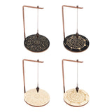 Maxbell Pendulum Display Stand Pendulum Holder Stand for Stones Living Room Tabletop Star Black