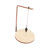 Maxbell Pendulum Display Stand Pendulum Holder Stand for Stones Living Room Tabletop Star Beige