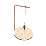 Maxbell Pendulum Display Stand Pendulum Holder Stand for Stones Living Room Tabletop Star Beige
