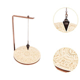 Maxbell Pendulum Display Stand Pendulum Holder Stand for Stones Living Room Tabletop Star Beige