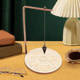 Maxbell Pendulum Display Stand Pendulum Holder Stand for Stones Living Room Tabletop Star Beige