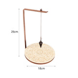 Maxbell Pendulum Display Stand Pendulum Holder Stand for Stones Living Room Tabletop Star Beige