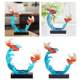 Feng Shui Fish Statue Wealth Animal Collection Carp Figurine for Living Room L