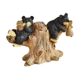 Black Bear Statue Tabletop Ornament for Office Table Centerpiece Living Room Style B