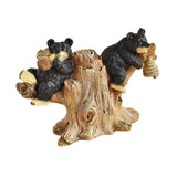 Black Bear Statue Tabletop Ornament for Office Table Centerpiece Living Room Style B