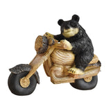 Black Bear Statue Tabletop Ornament for Office Table Centerpiece Living Room Style E