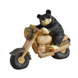 Black Bear Statue Tabletop Ornament for Office Table Centerpiece Living Room Style E