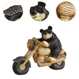 Black Bear Statue Tabletop Ornament for Office Table Centerpiece Living Room Style E