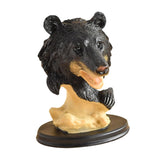 Black Bear Statue Tabletop Ornament for Office Table Centerpiece Living Room Style F